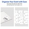 Avery Printable Adhesive Name Tags, 2-1/3" x 3-3/8", Matte White, Pre-printed Silver Metallic/Gingko Leaves Design, Laser & Inkjet Compatible, 160 Total